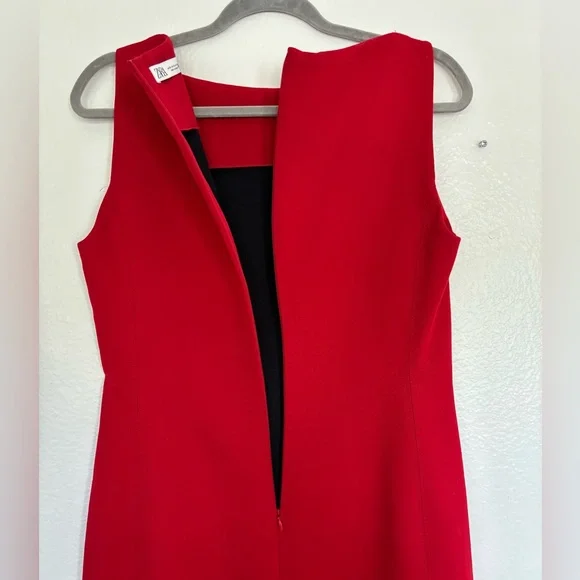 Zara Red Midi Dress - Picture 8 of 11
